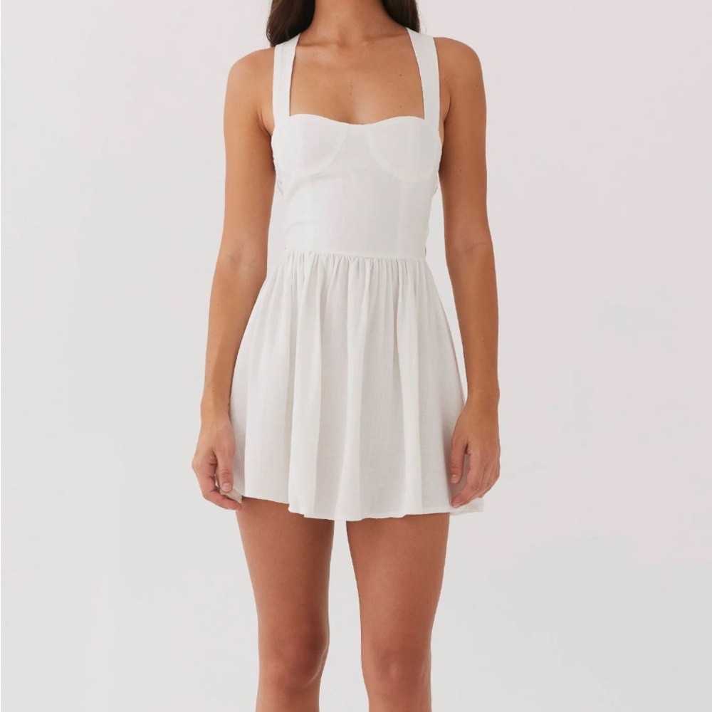 Peppermayo White Mini Dress